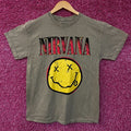 Nirvana Smiley Face Grunge Band T-Shirt Medium product image 1