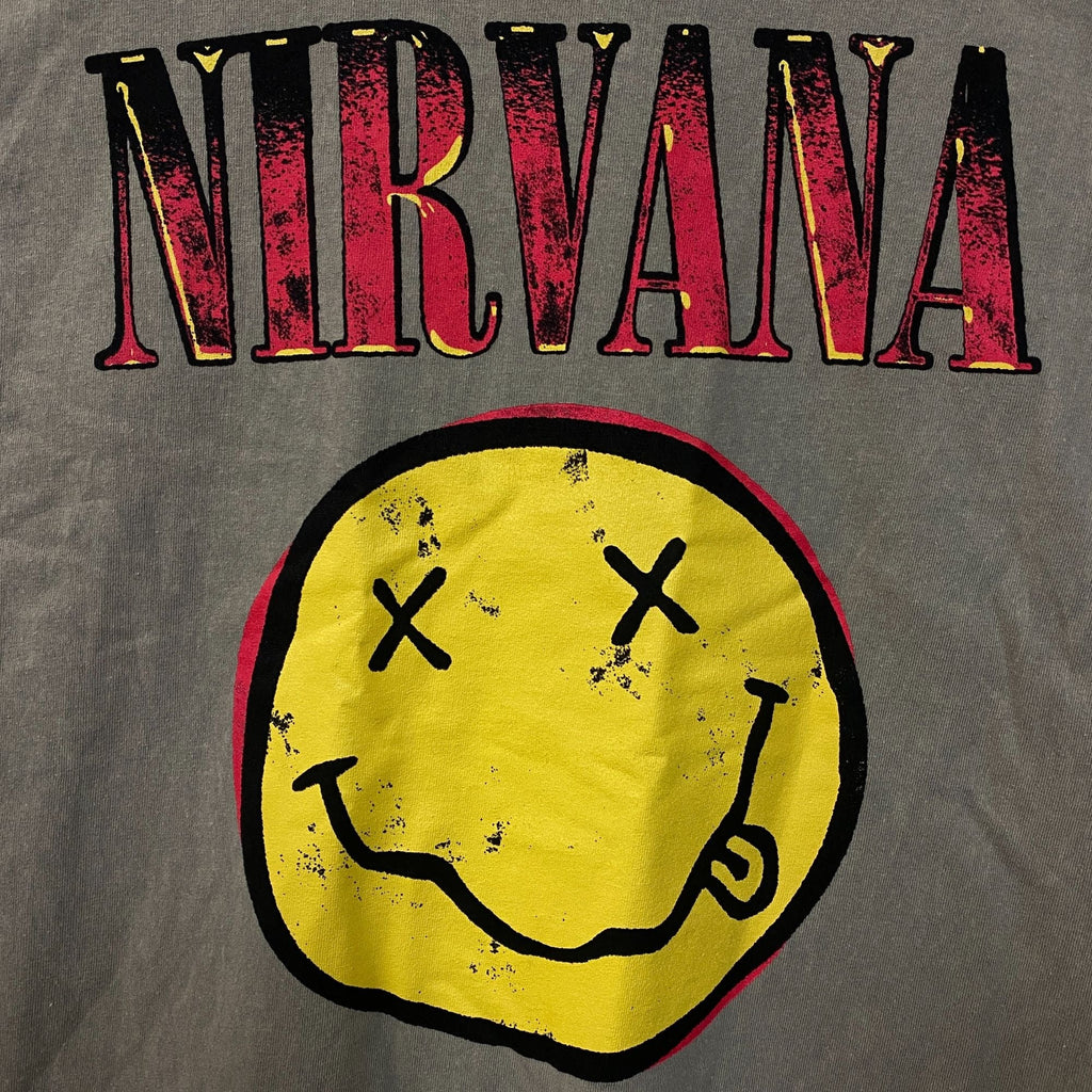 Nirvana Smiley Face Grunge Band T-Shirt Medium product image 2