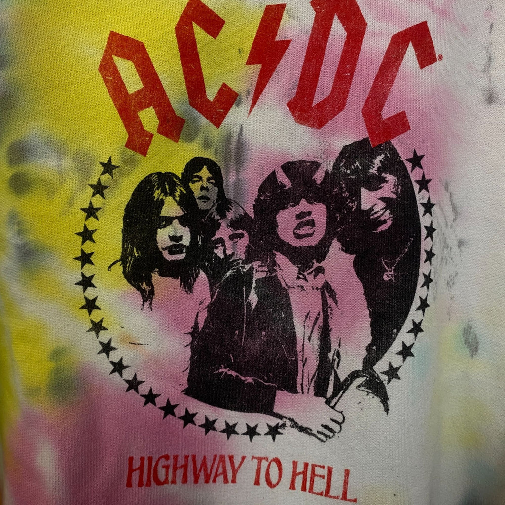 AC/DC Highway to Hell Album Rock Band Tie Dye Hoodie XL product image 2