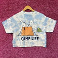 Peanuts Camp Life tiedye crop top size medium