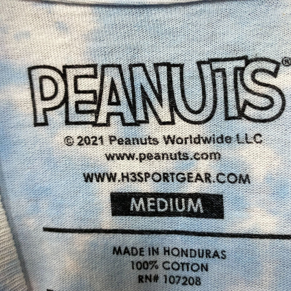 Peanuts Camp Life tiedye crop top size medium