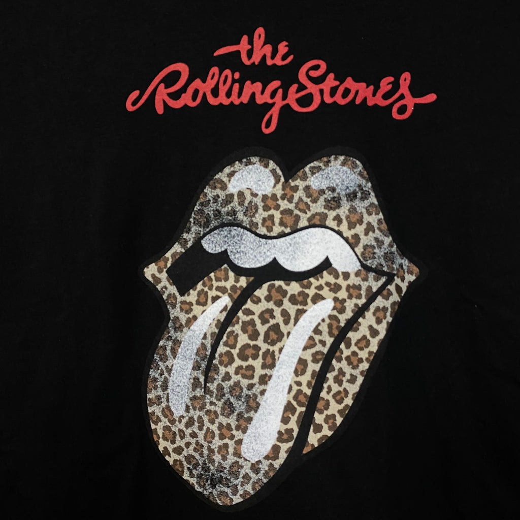 Rolling Stones Leopard Print Tongue Graphic Women's T-Shirt product image 2