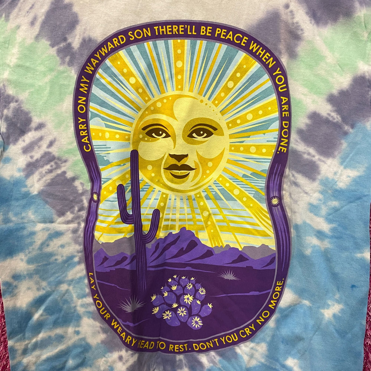 Kansas Carry on Wayward Son Desert Landscape Rock Tie Dye product image 2