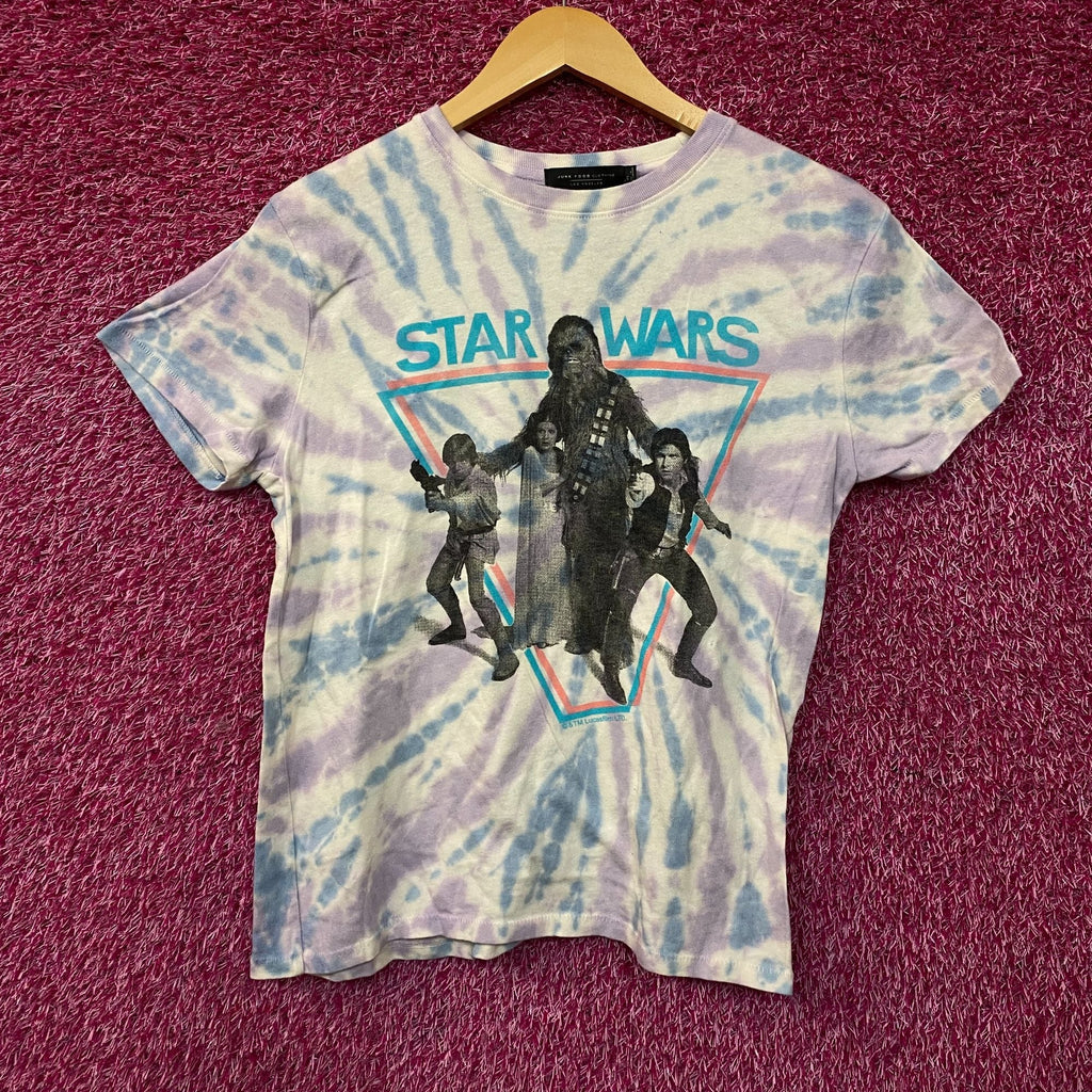 Junk Food Star Wars Heroes Vintage Stye Tie Dye T-Shirt XS product image 1