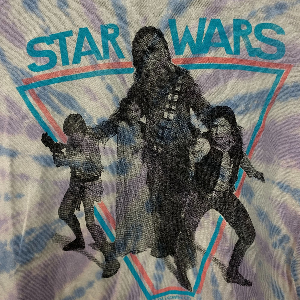 Junk Food Star Wars Heroes Vintage Stye Tie Dye T-Shirt XS product image 2