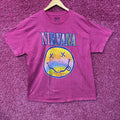 Nirvana Smiley Face Logo Pink T-Shirt XL product image 1