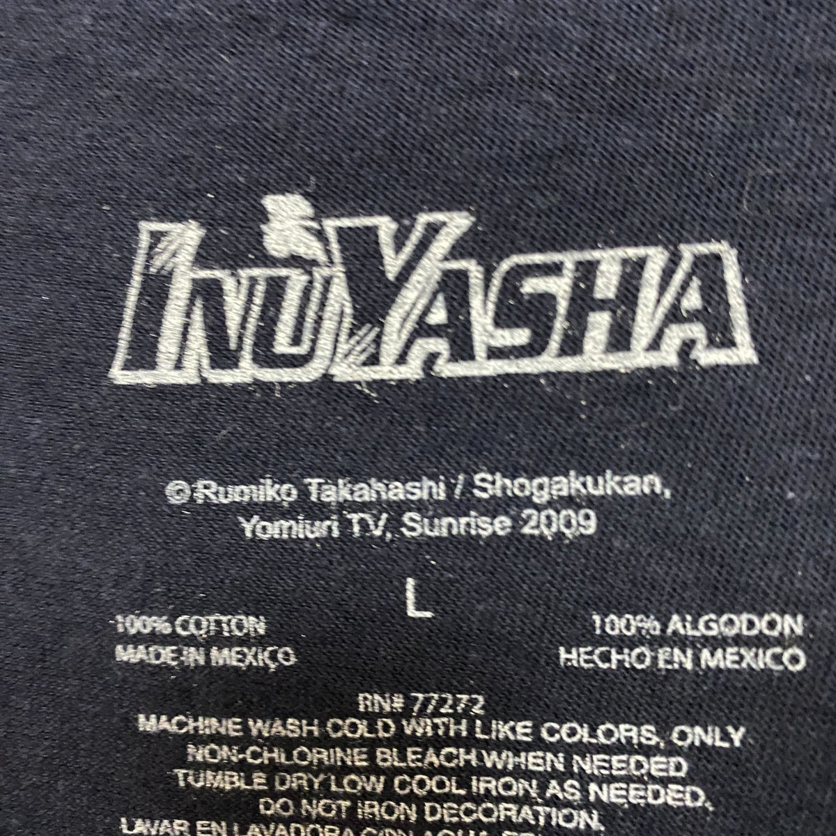 InuYasha the Demon Dog Tessaiga Wind Scar Anime Tee L product image 4
