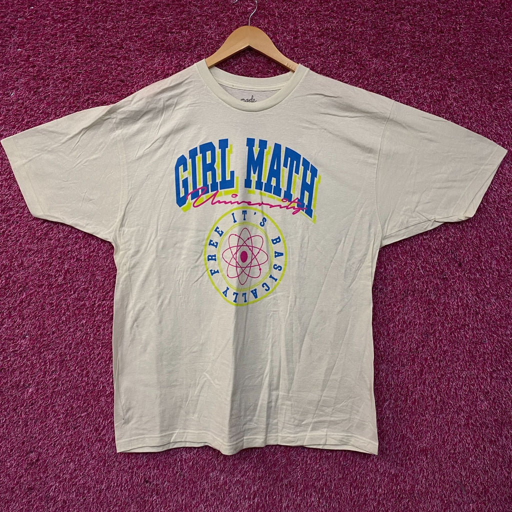 Bioworld "Girl Math University" Graphic T-shirt 2XL product image 1