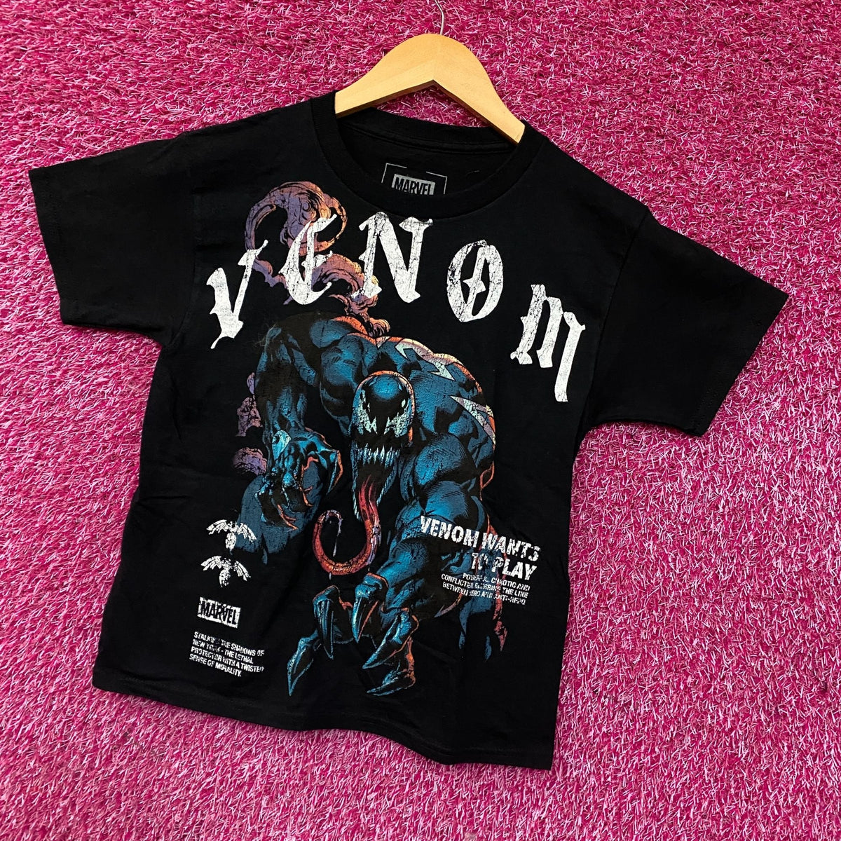 Marvel Venom Symbiote Wants To Play Graphic T-Shirt Small product image 3