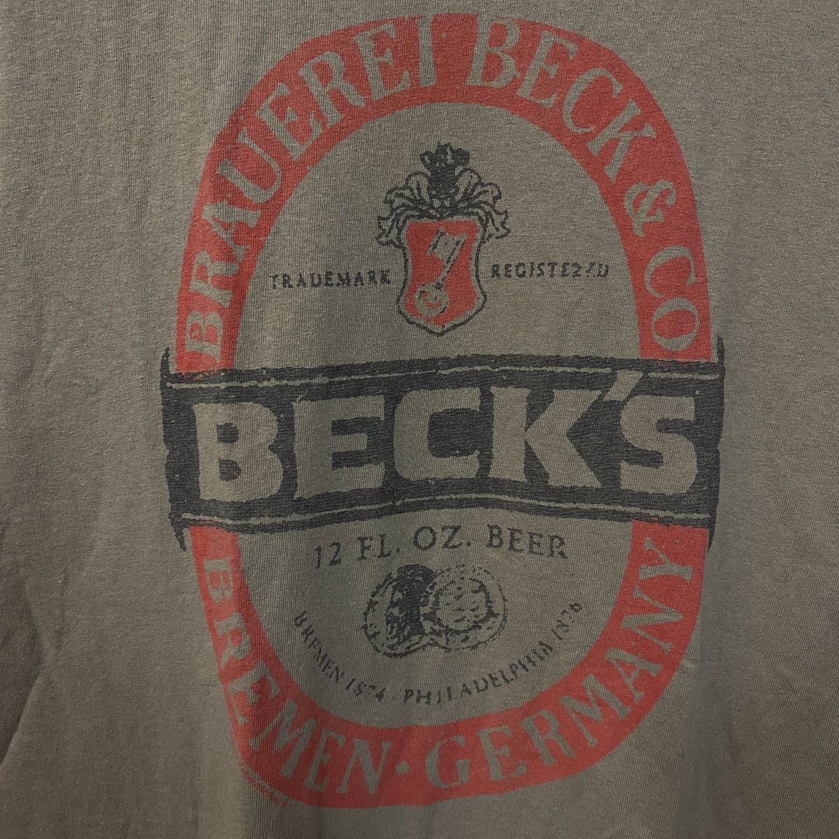 Junk Food Clothing Beck's Beer Graphic T-Shirt Large product image 2