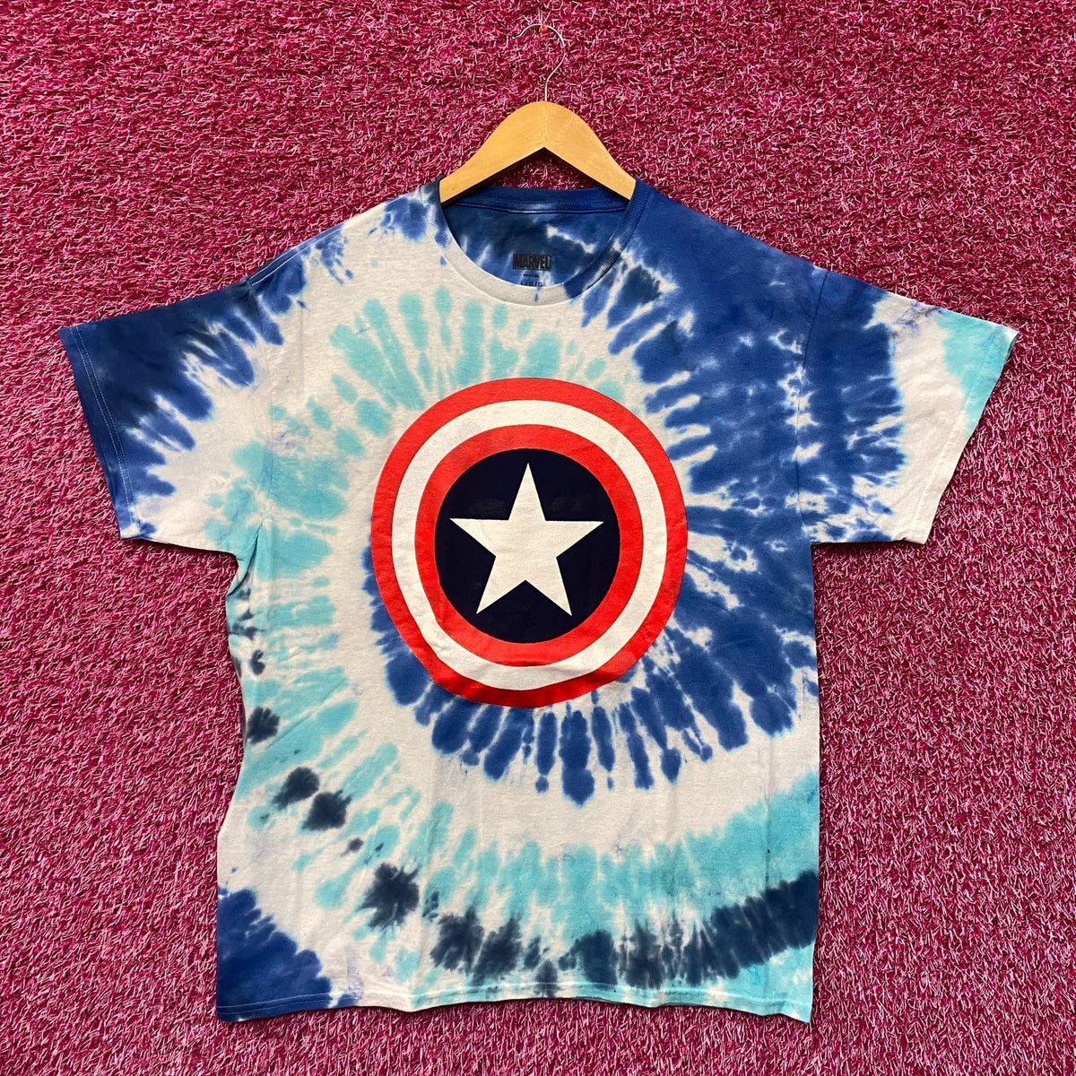 Captain American Shield Marvel Cinematic Universe Tie Dye L product image 1