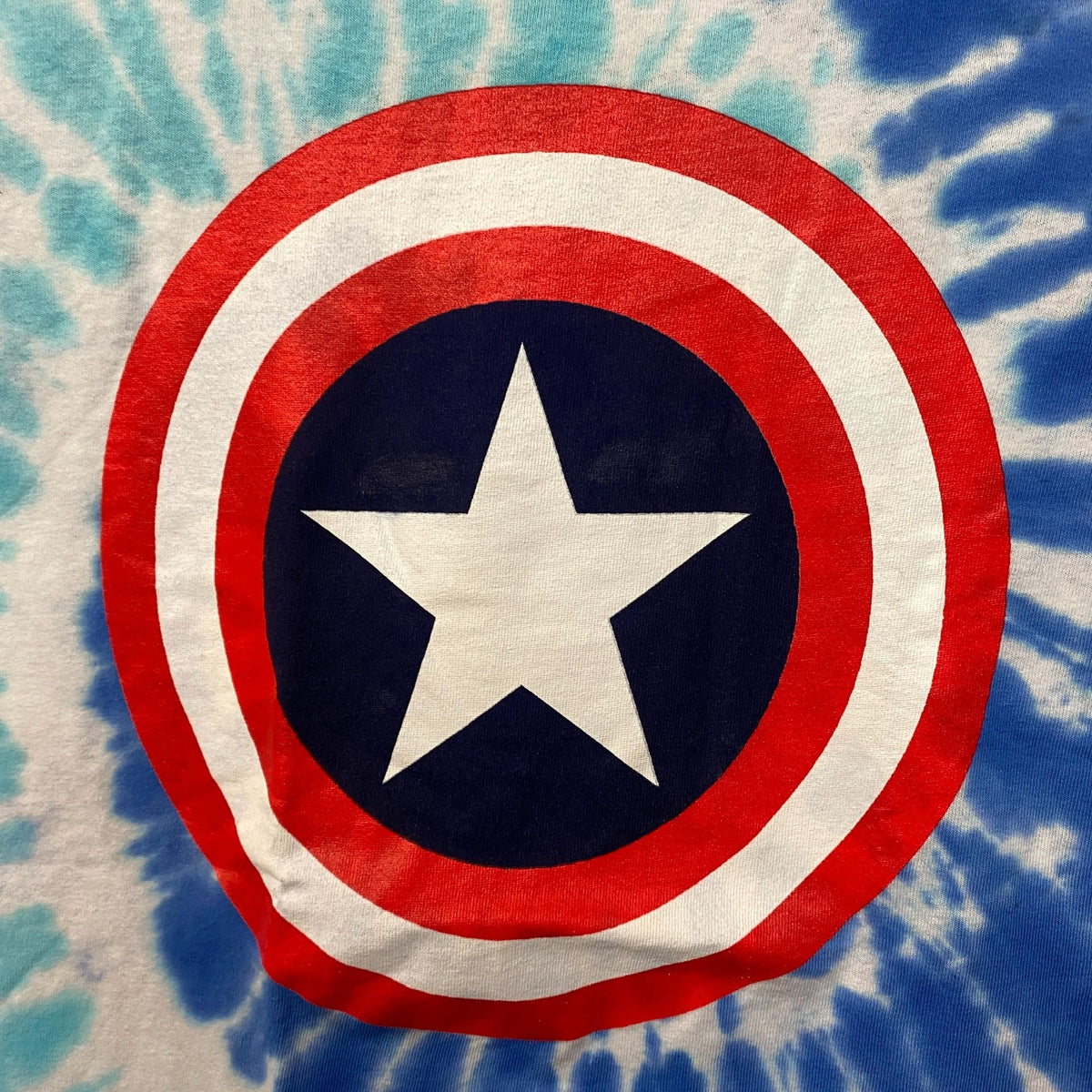 Captain American Shield Marvel Cinematic Universe Tie Dye L product image 2