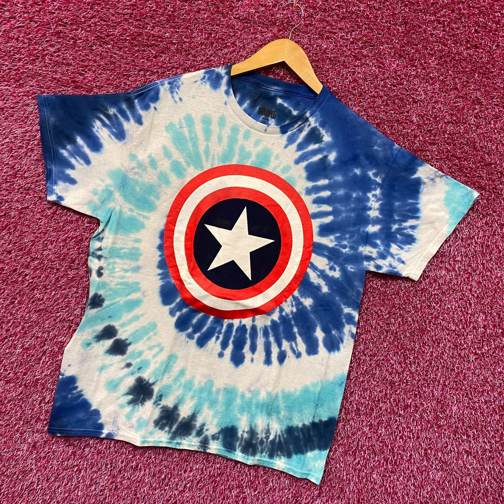 Captain American Shield Marvel Cinematic Universe Tie Dye L product image 3