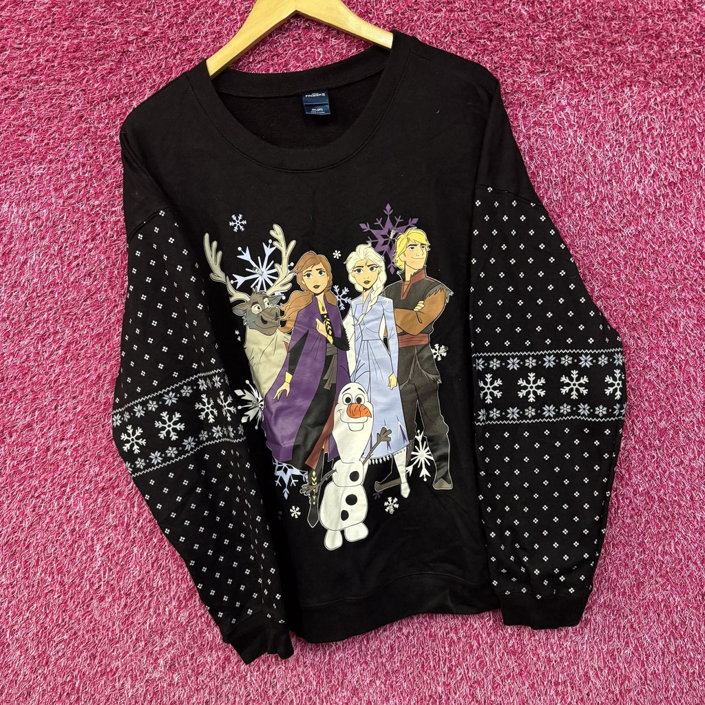 Disney Frozen 2 Light Up Black Women's Crew Neck Sweatshirt product image 2