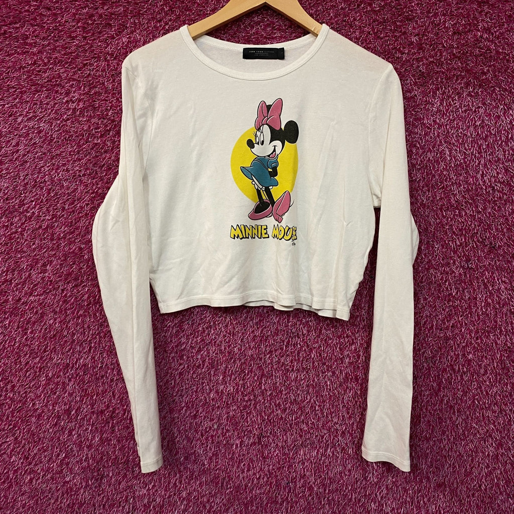 Junk Food x Disney Minnie Mouse Long Sleeve Baby Crop Large