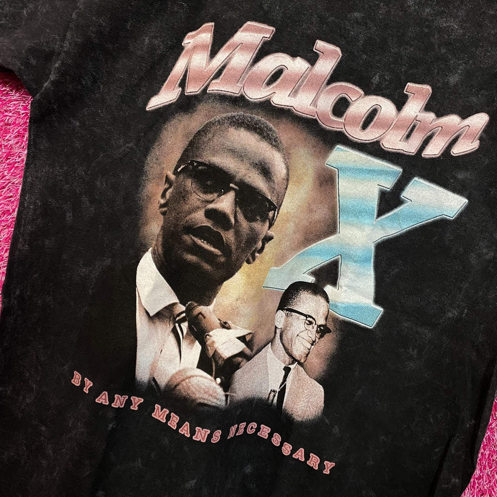 Malcom X By Any Means Necessary American Legend Tee L product image 4