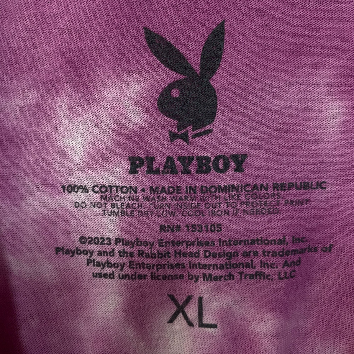 Playboy Colorful Arc Logo Tie-Dye Graphic T-Shirt XL product image 4