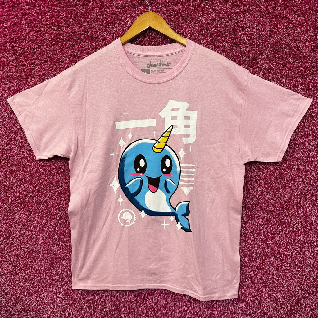 Kawaii Sparkling Narwahl Cute Anime Pop Art Threadless Tee L product image 1
