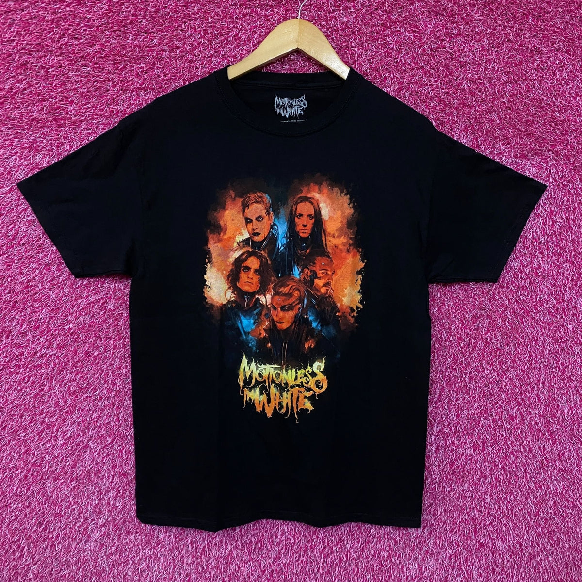 Motionless in White Watercolor Portrait T-shirt size large product image 1