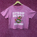 Rebellious One Strawberry Matcha Graphic Women's Crop Top product image 1