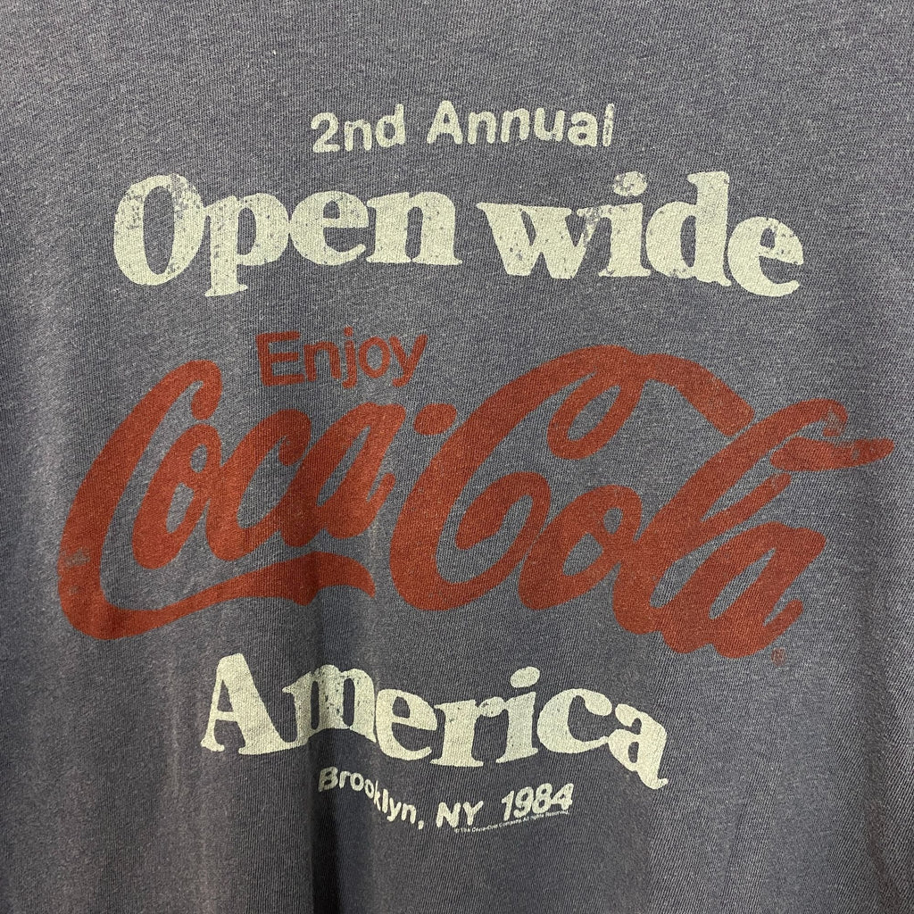 Coca-Cola Enjoy Coke 1984 Open Wide America Promo Tee L product image 2