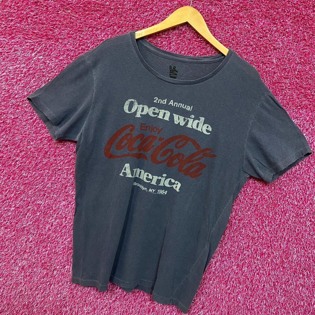Coca-Cola Enjoy Coke 1984 Open Wide America Promo Tee L product image 3