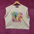 Junk Food Clothing Women's Barbie Malibu Vintage Style Tissue Tank Top 2XL