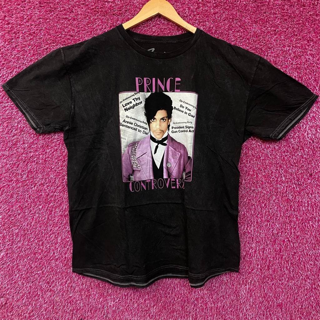 Prince Controversy Washed Acid-Wash Graphic T-Shirt XL product image 1