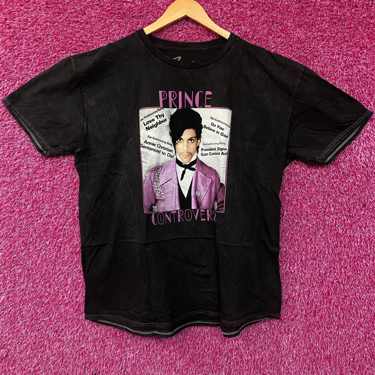 Prince Controversy Washed Acid-Wash Graphic T-Shirt XL product image 1