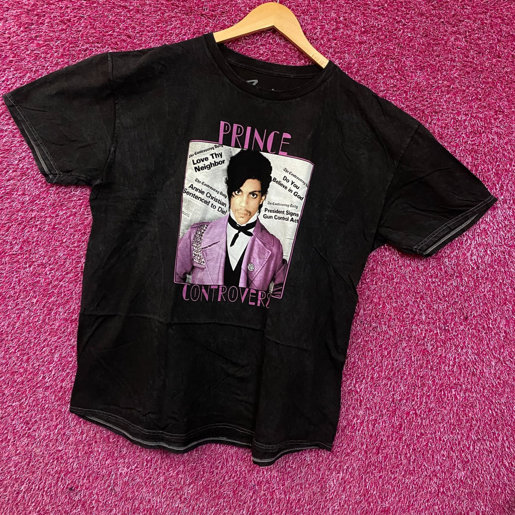 Prince Controversy Washed Acid-Wash Graphic T-Shirt XL product image 3