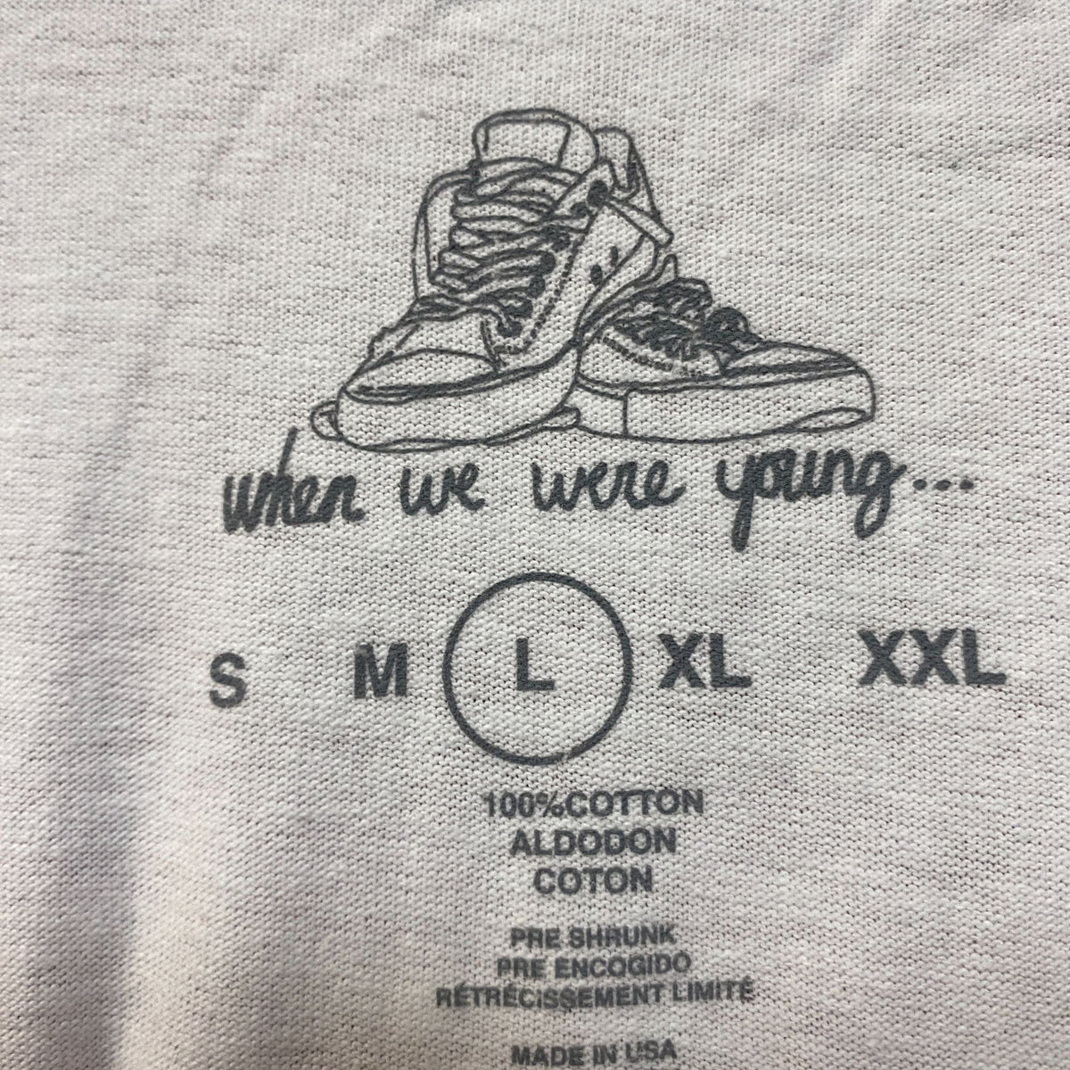 When We Are Young Notebook Tshirt size large product image 4