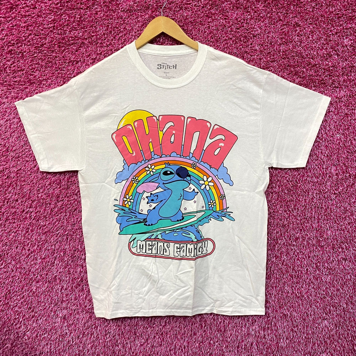 Stitch Surfing Ohana Means Family Disney Lilo & Tee L product image 1