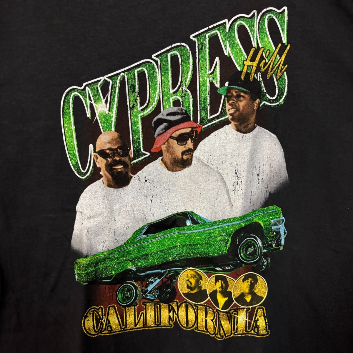 Cypress Hill Emerald Low Rider California Rap Trio Tee Large product image 2