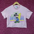 Junk Food Clothing Mickey Mouse Surf Flea Market Pink Crop product image 1