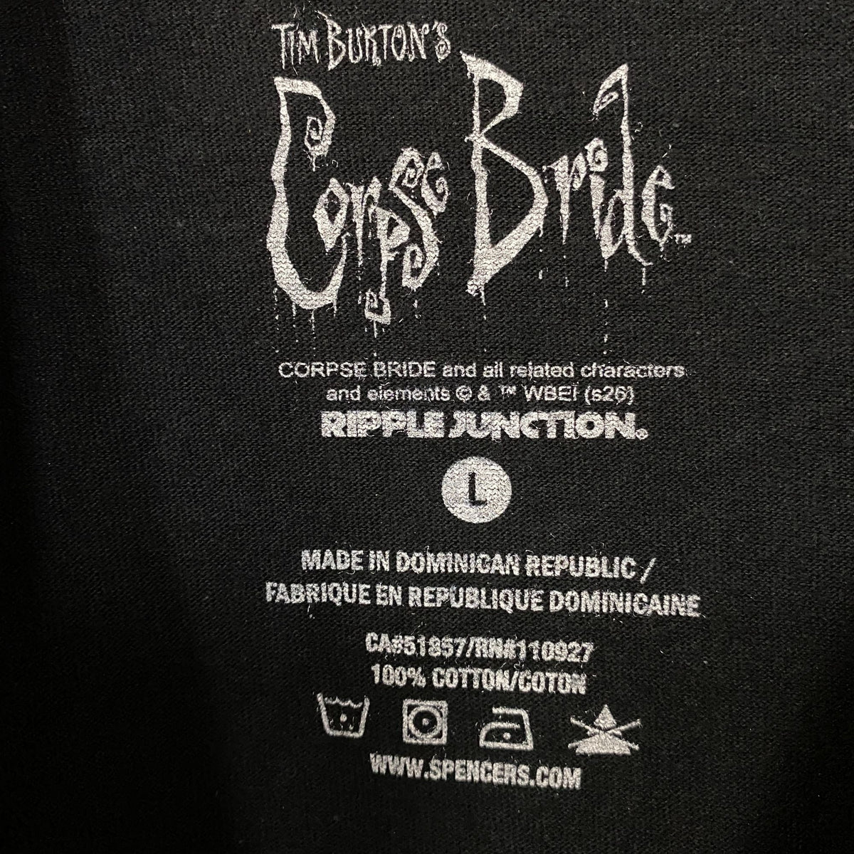 Tim Burton Corpse Bride Emily Graphic Tee Large product image 4