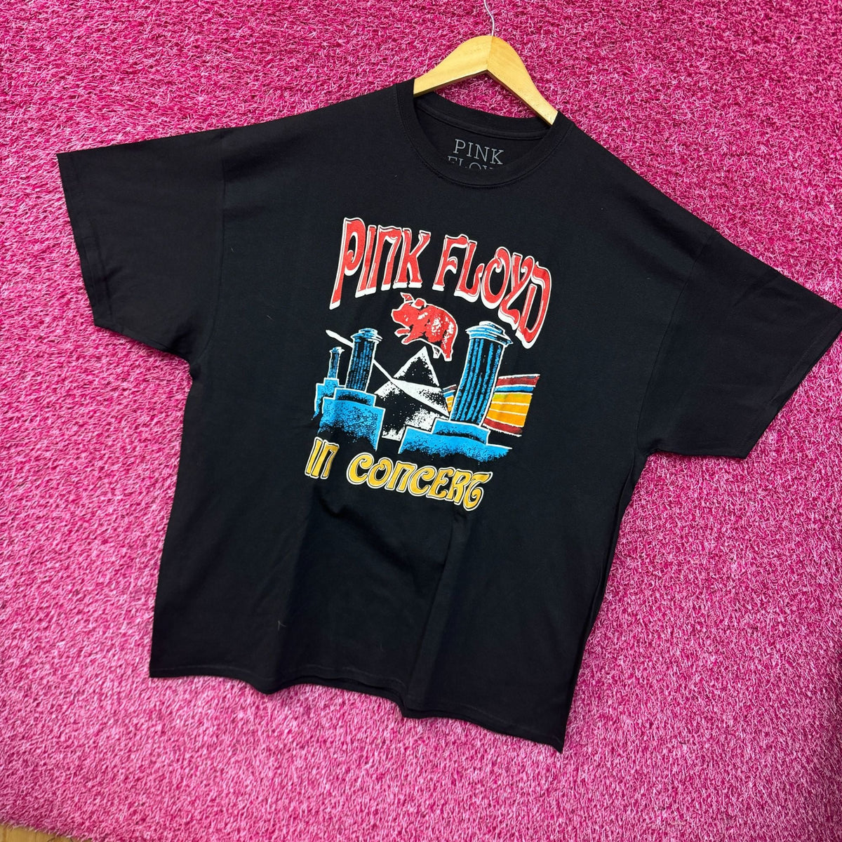 Pink Floyd Animals In Concert Psychedelic Rock Band Tee 2XL product image 3