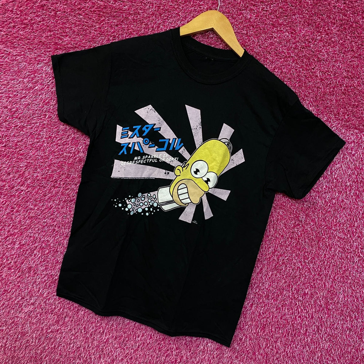 Homers Japanese Promo Mr Sparkles The Simpsons Cartoon Tee M product image 3