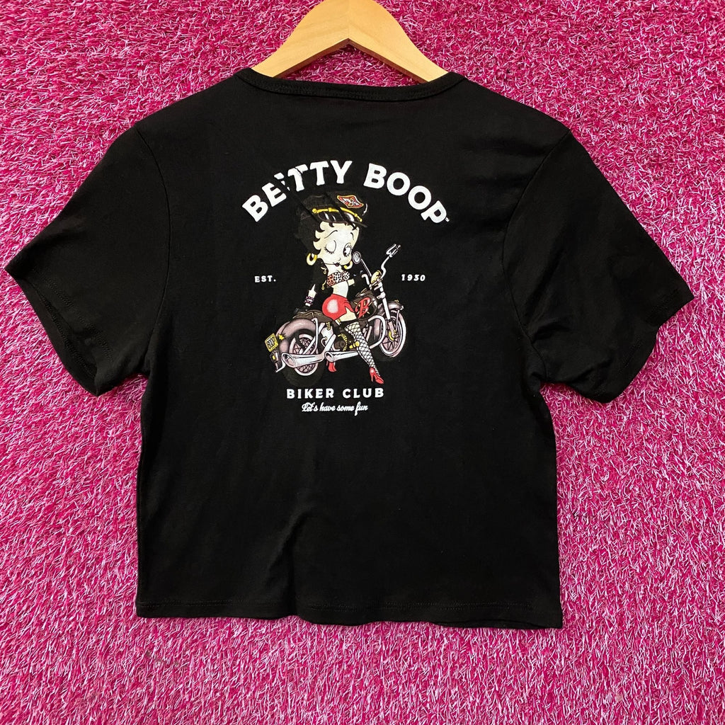 Betty Boop Harley Davidson Y2K Style Croptop XL