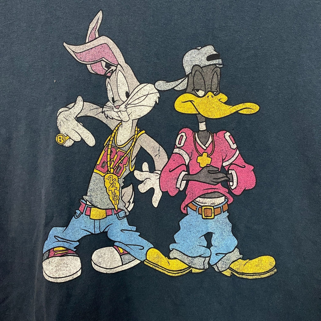 Looney Tunes Bugs Bunny Daffy Duck Criss Cross Parody Tee L product image 2