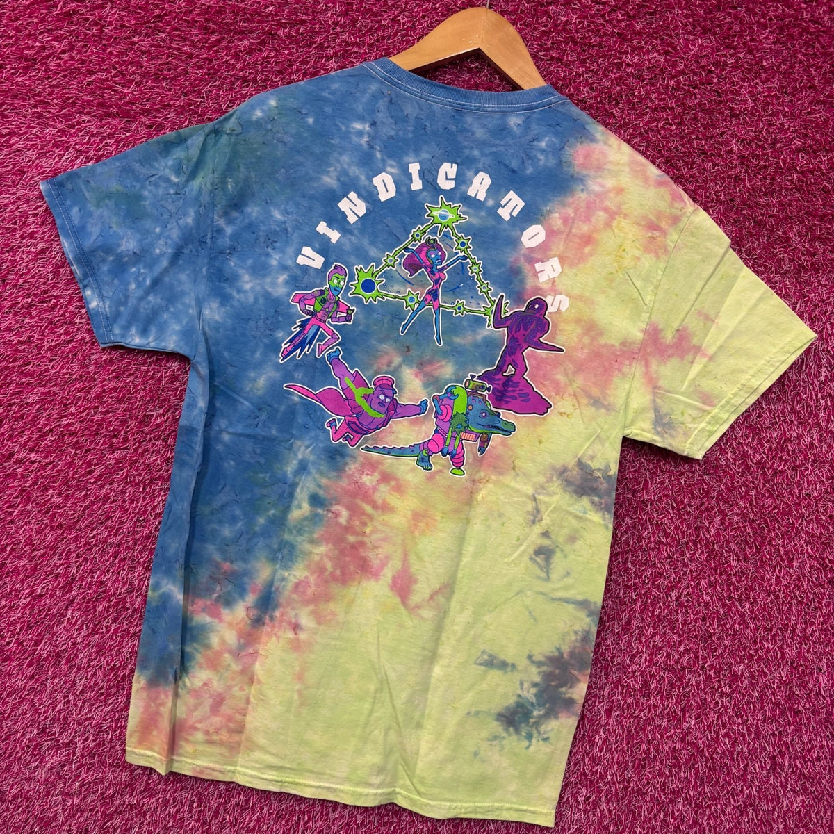 Rick and Morty Vindicators Team tie dye T-shirt size medium product image 2