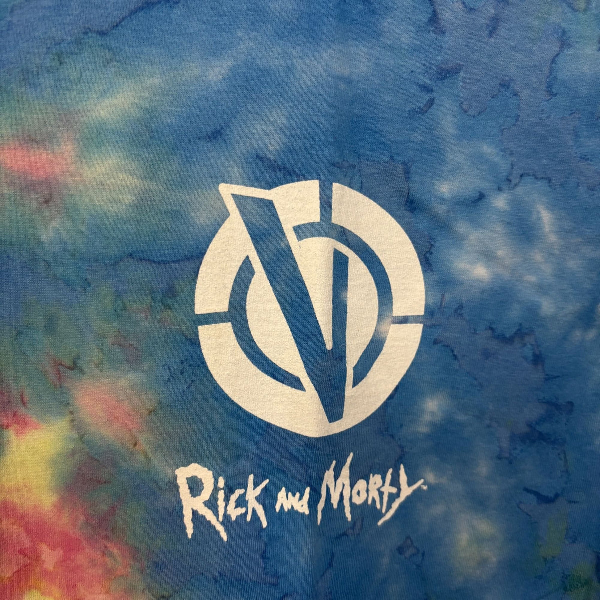 Rick and Morty Vindicators Team tie dye T-shirt size medium product image 5