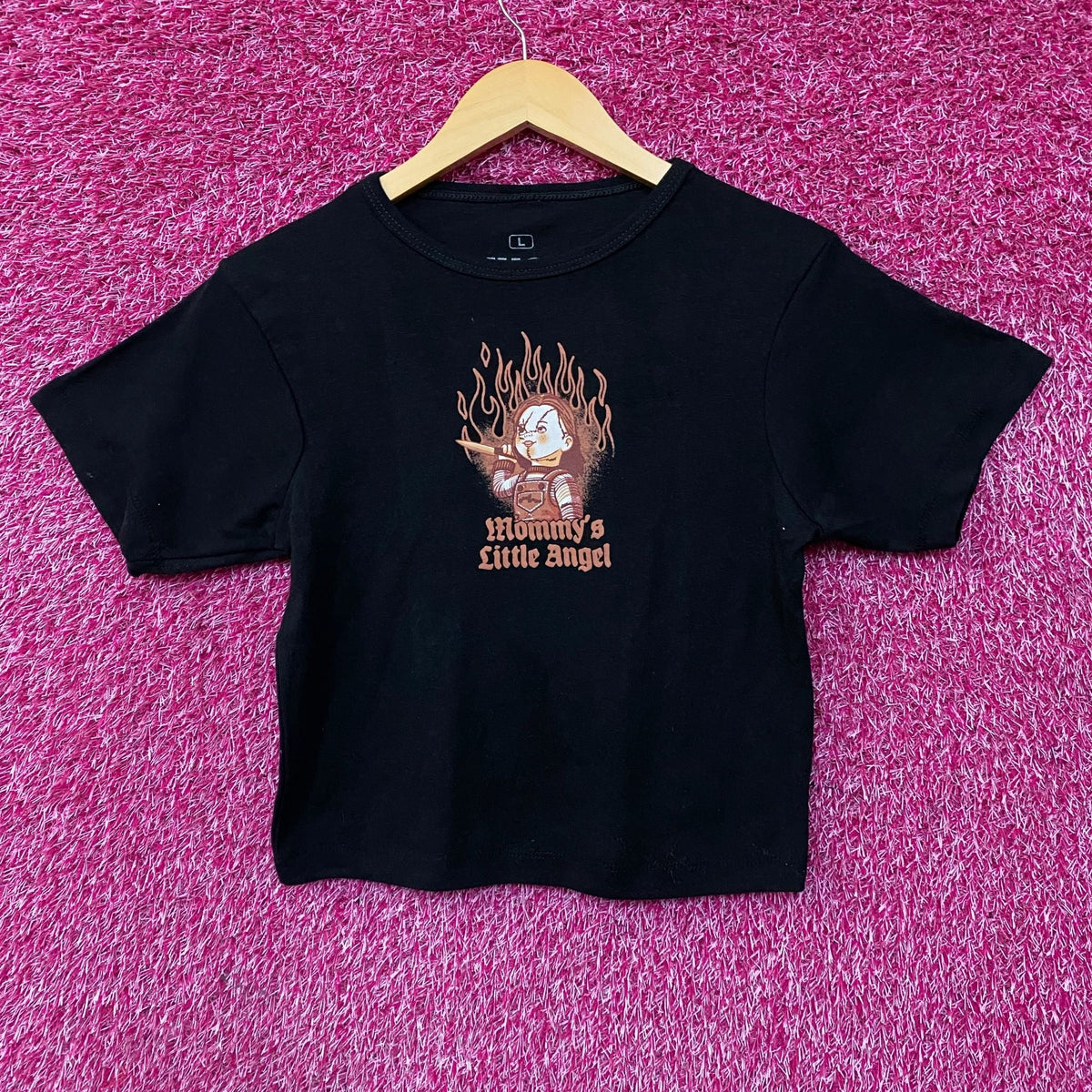 Chucky Child's Play Mommy's Little Angel Girls Baby T-Shirt product image 1