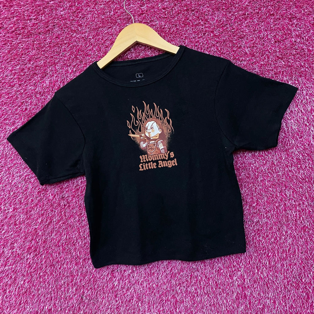 Chucky Child's Play Mommy's Little Angel Girls Baby T-Shirt product image 3