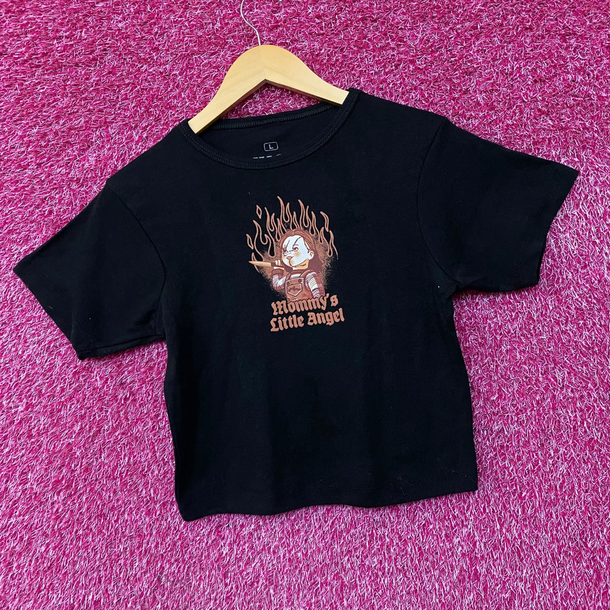 Chucky Child's Play Mommy's Little Angel Girls Baby T-Shirt product image 3