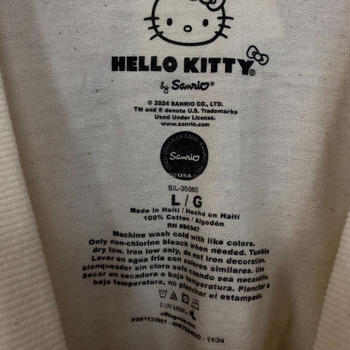 Sanrio Hello Kitty Outdoors Cute Graphic T-Shirt Large product image 4