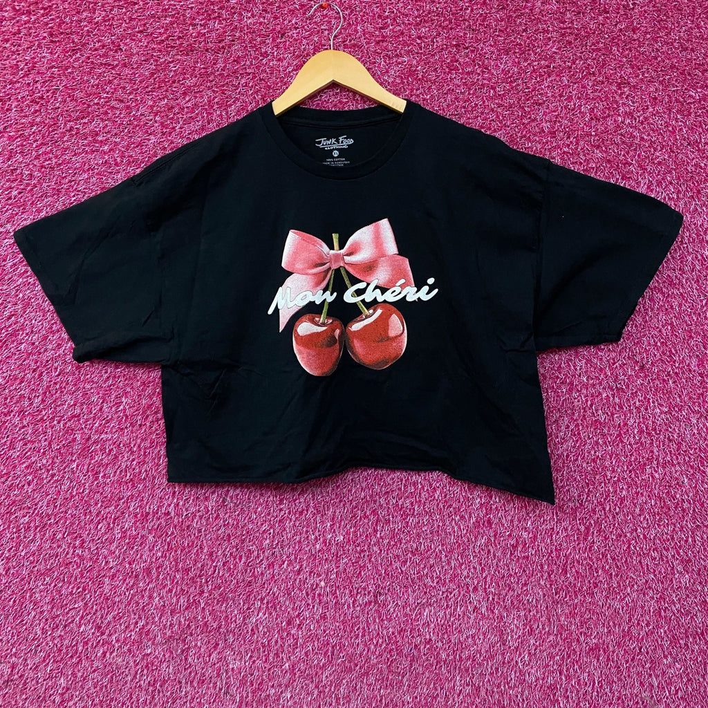 Junk Food Clothing Mon Cheri Vintage Style Graphic Crop Tee product image 1