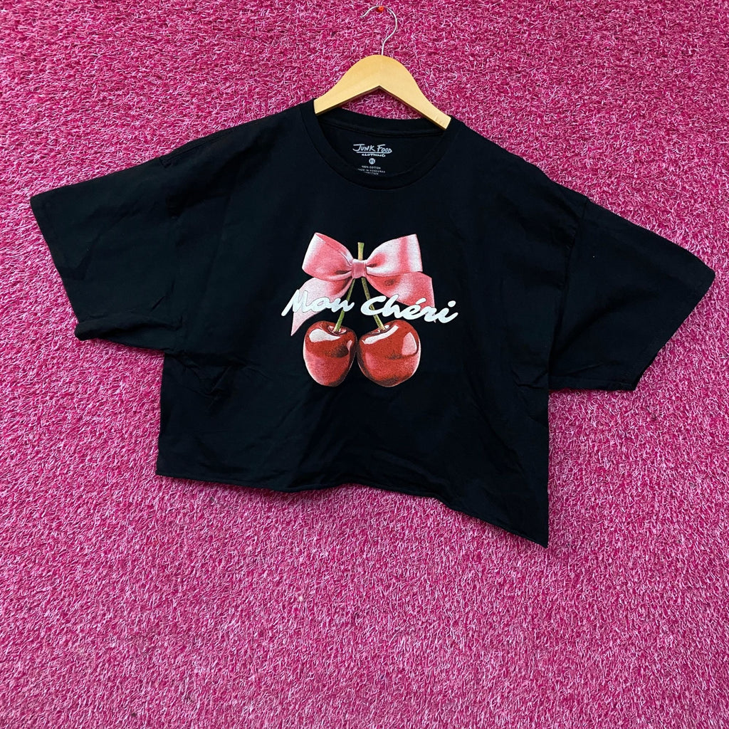 Junk Food Clothing Mon Cheri Vintage Style Graphic Crop Tee product image 3