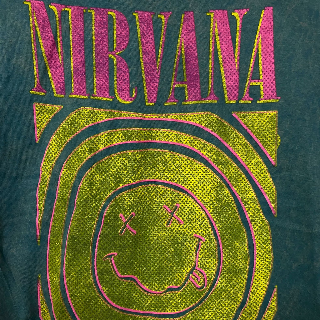 Nirvana Nevermind Album Dead Smiley Face Logo T-Shirt Small product image 7