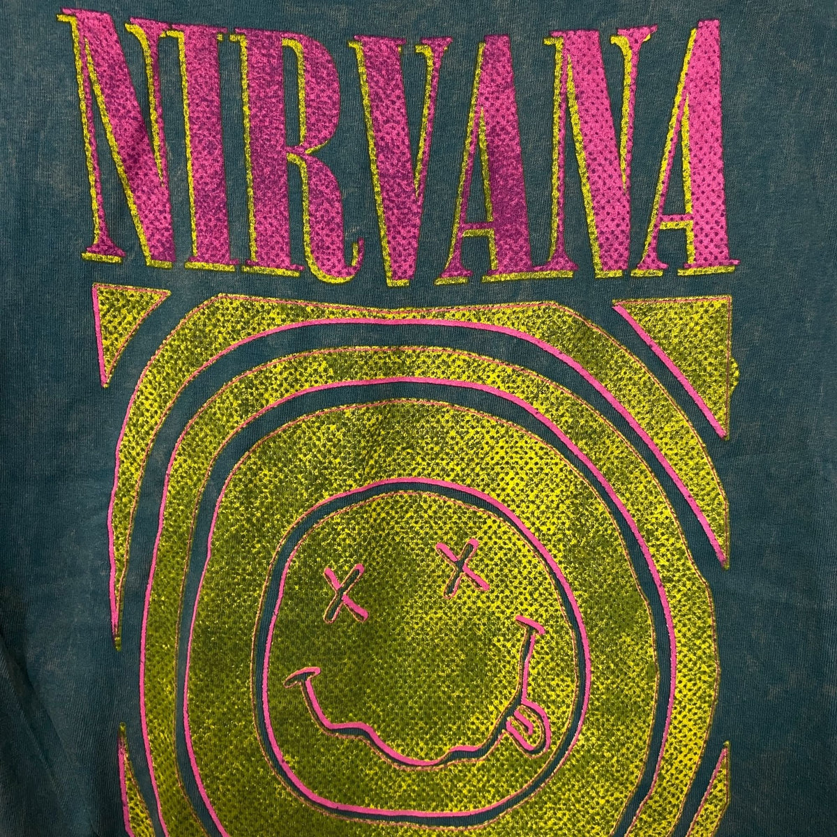 Nirvana Nevermind Album Dead Smiley Face Logo T-Shirt Small product image 4