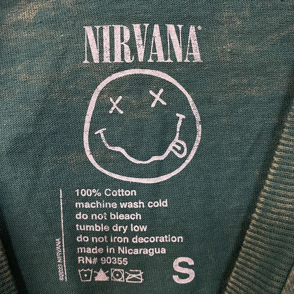 Nirvana Nevermind Album Dead Smiley Face Logo T-Shirt Small product image 5
